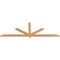 Ekena Millwork Kennewick Timber Gable Bracket, Western Red Cedar, 96"W x 32"H x 1 1/2"D x 3 1/2"F, 8/12 Pitch GBW096X32X0204KEN00SWR - alternate 5